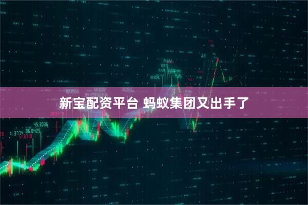 新宝配资平台 蚂蚁集团又出手了